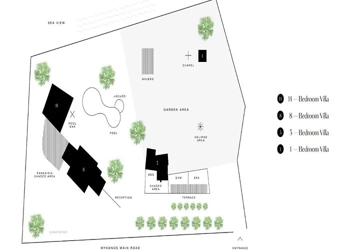 Spectacular 14 Bedrooms Vibhu Private Jacuzzis * Kalafatis